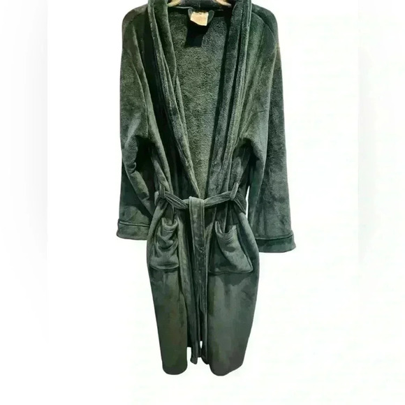 Royal Class Men‎ Robe  Wrap/Tie Long Sleeve 100% Poly green size L-XL - Picture 2 of 5